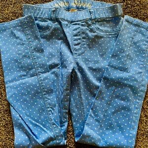 Girls Gymboree soft polka dot pants